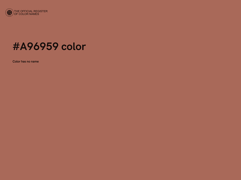 #A96959 color image