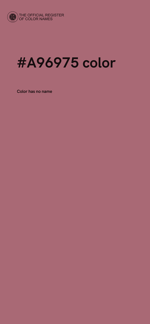 #A96975 color image