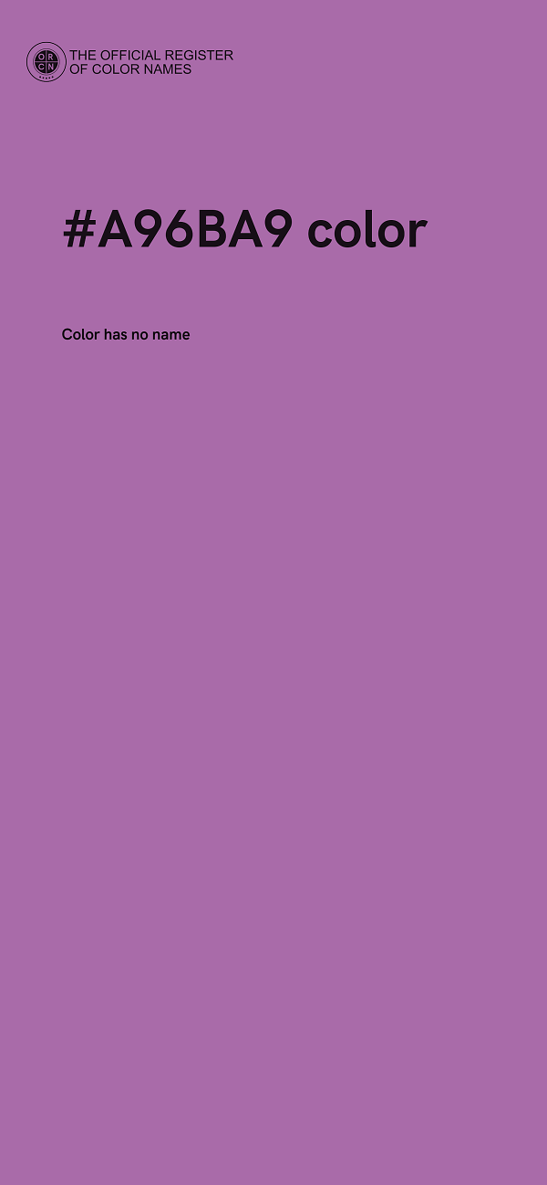#A96BA9 color image