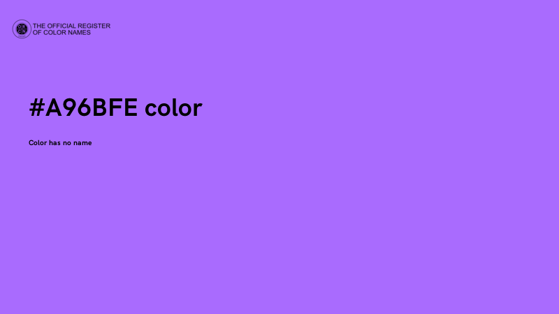 #A96BFE color image