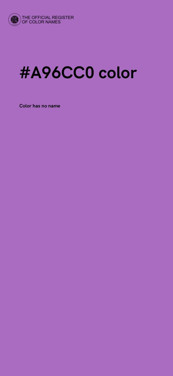 #A96CC0 color image