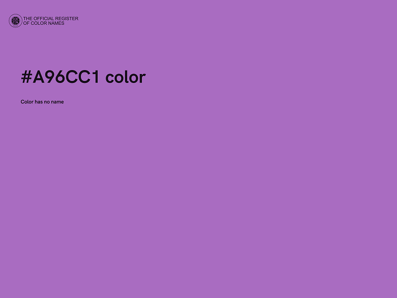 #A96CC1 color image