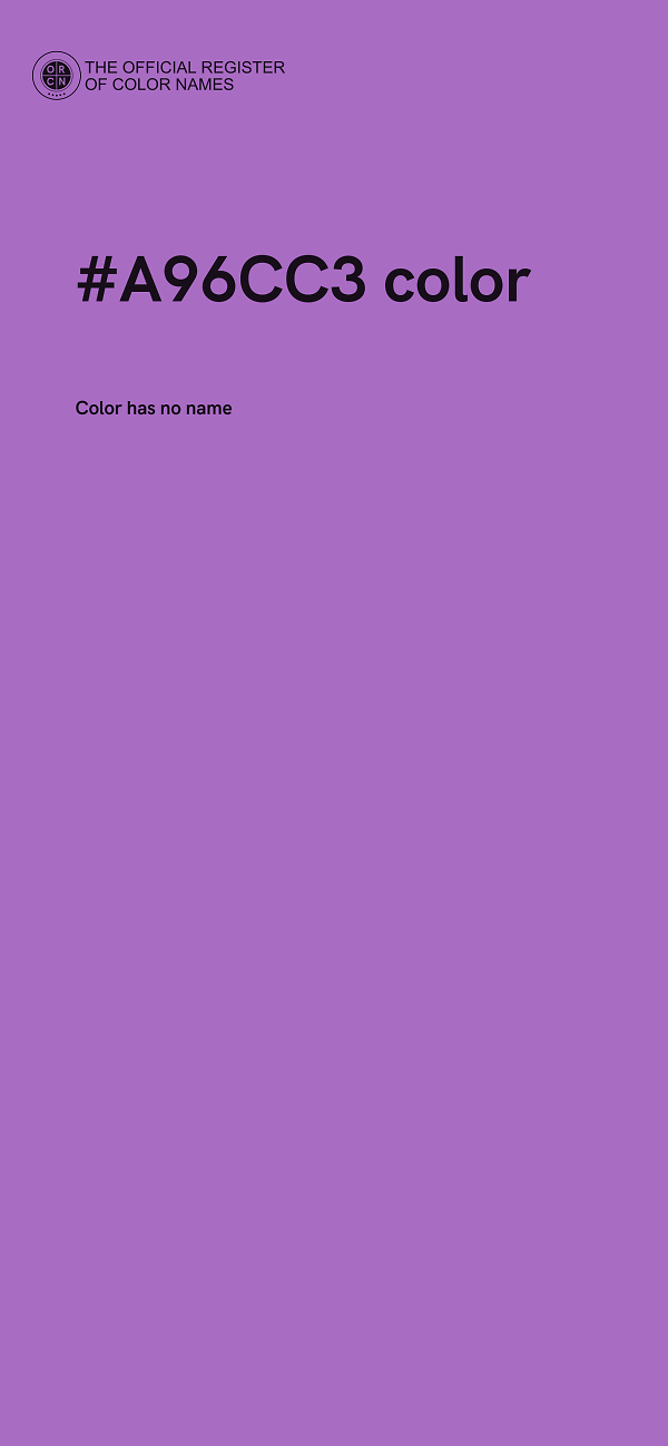 #A96CC3 color image