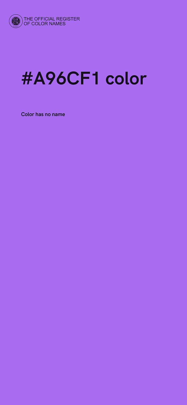 #A96CF1 color image
