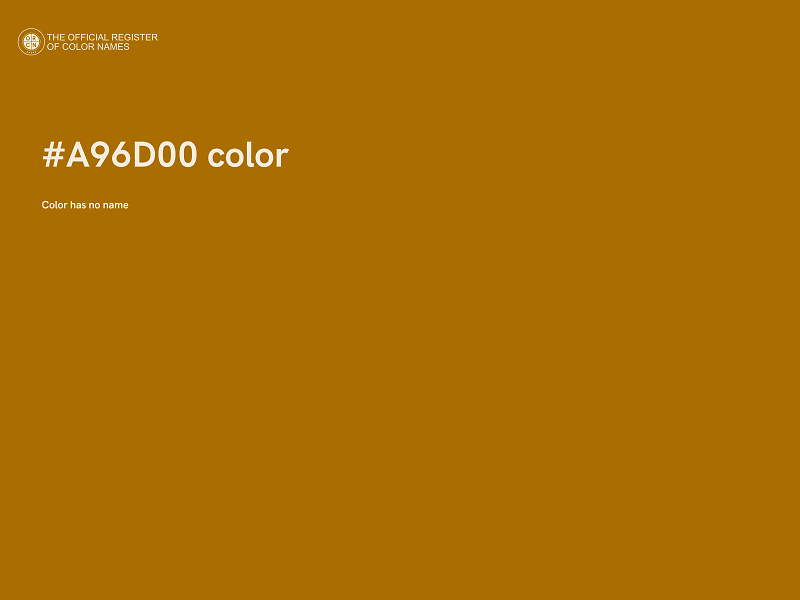 #A96D00 color image