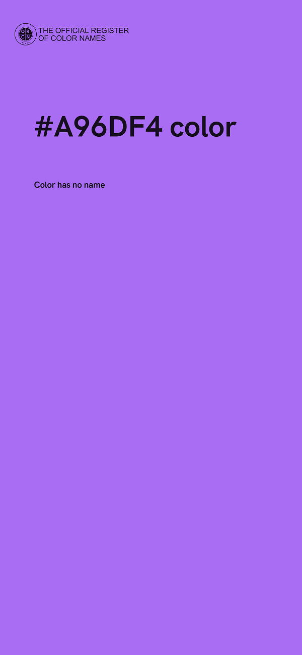 #A96DF4 color image