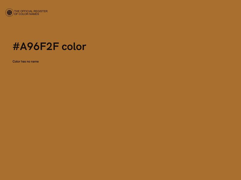 #A96F2F color image