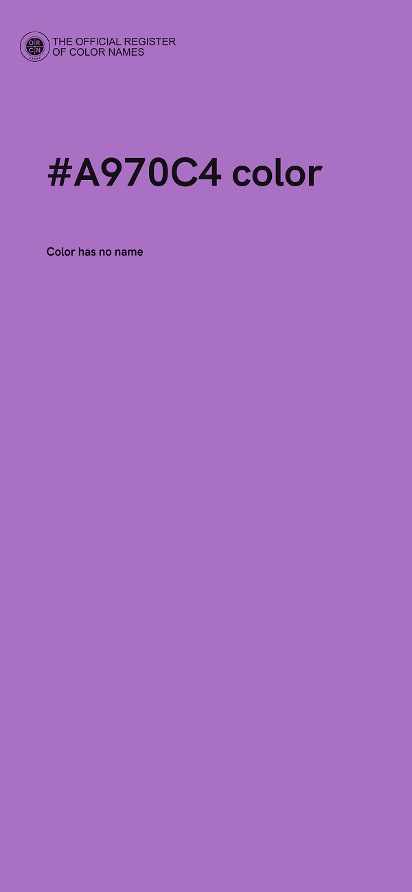 #A970C4 color image