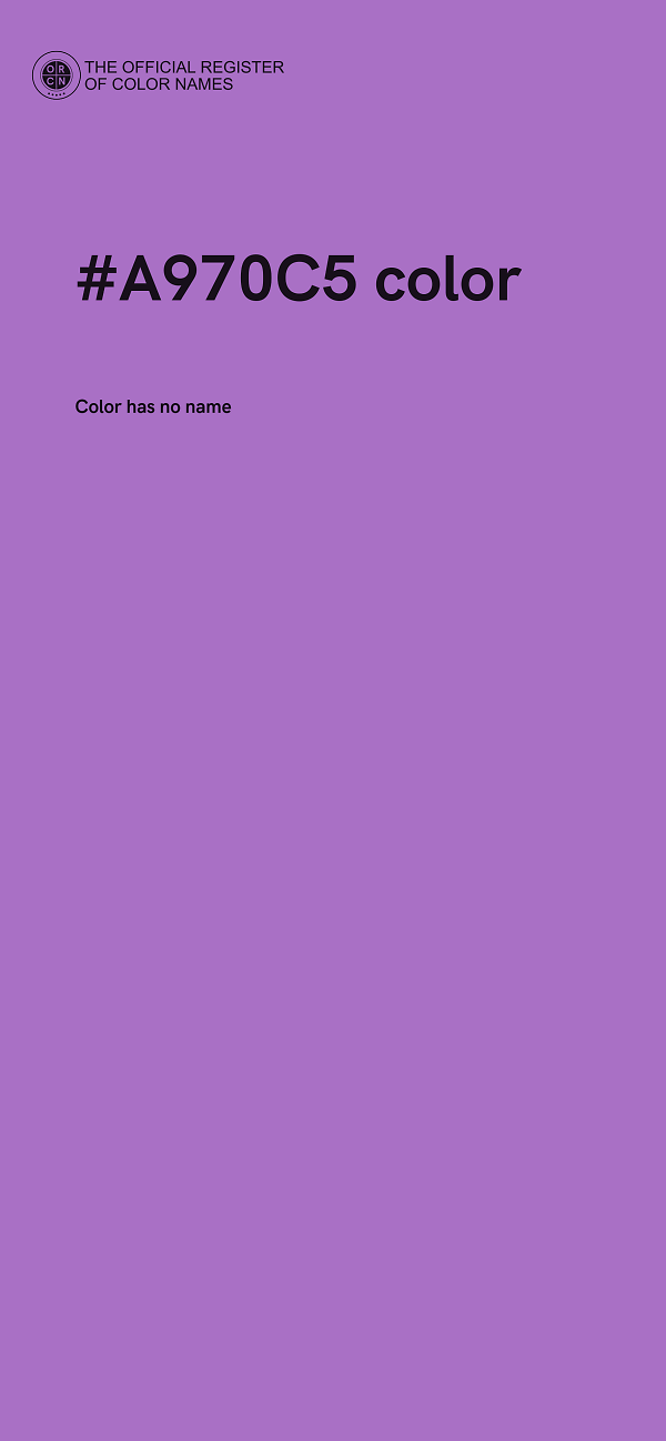 #A970C5 color image