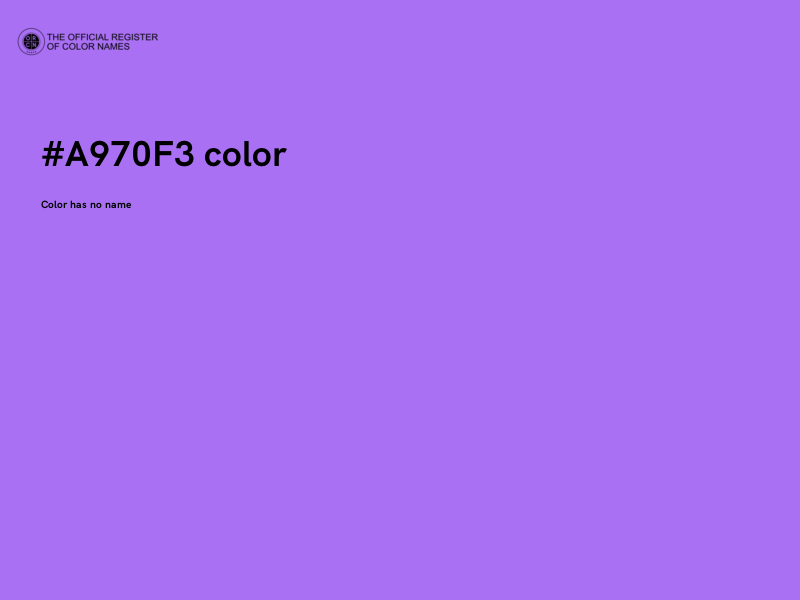 #A970F3 color image