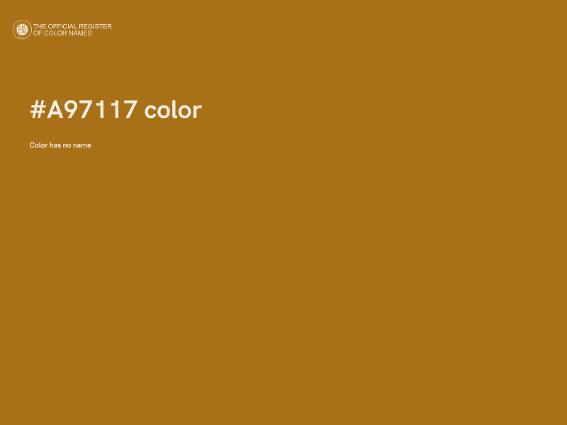 #A97117 color image