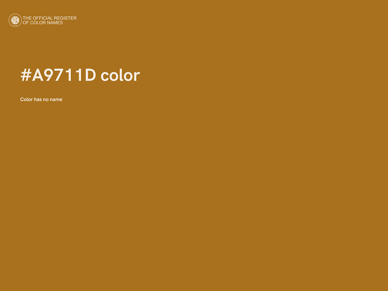 #A9711D color image