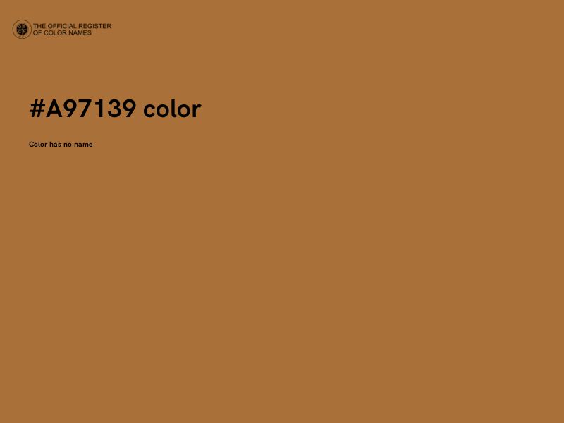 #A97139 color image