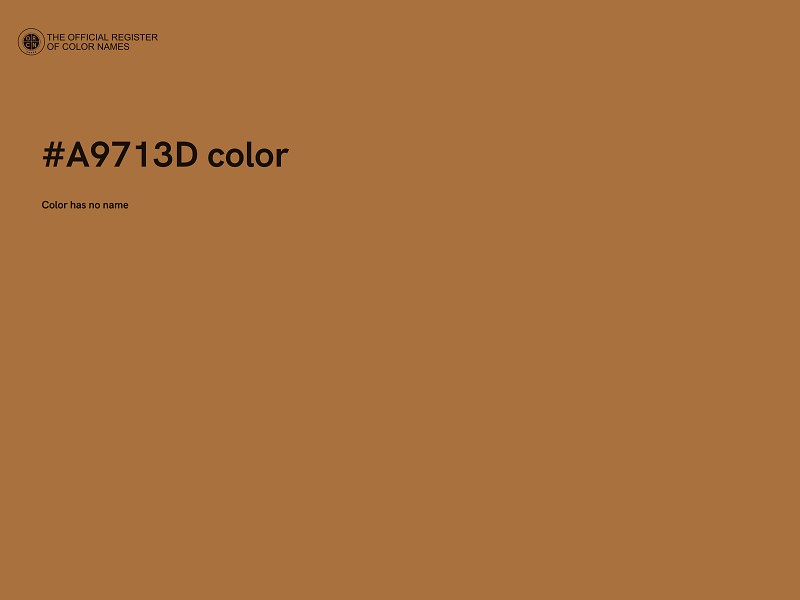 #A9713D color image