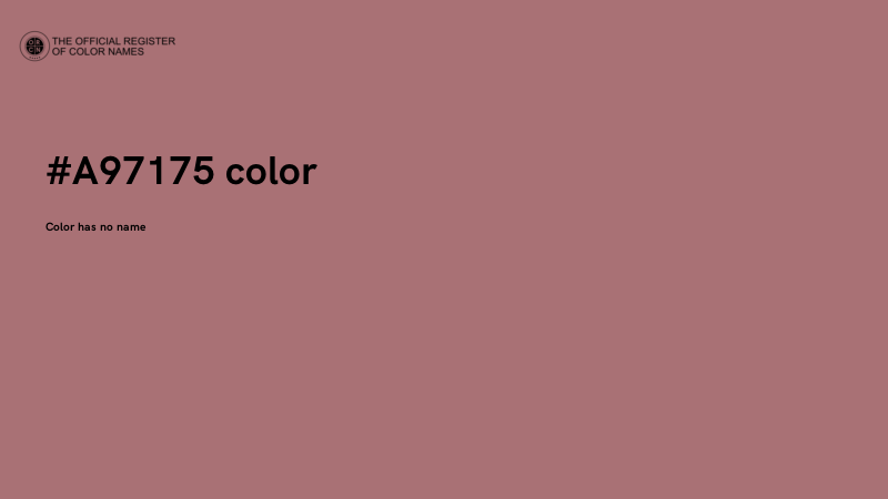 #A97175 color image