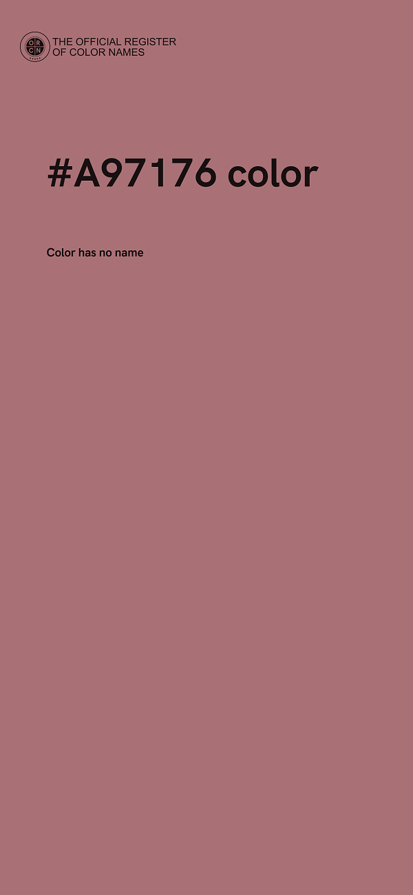 #A97176 color image