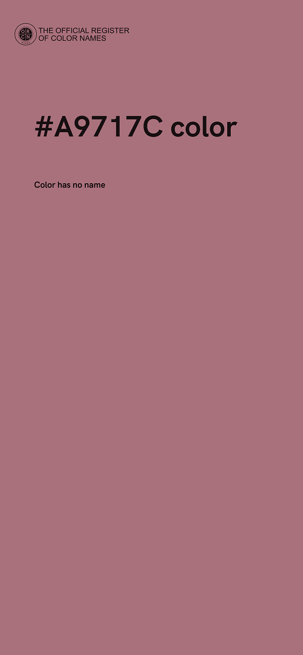 #A9717C color image
