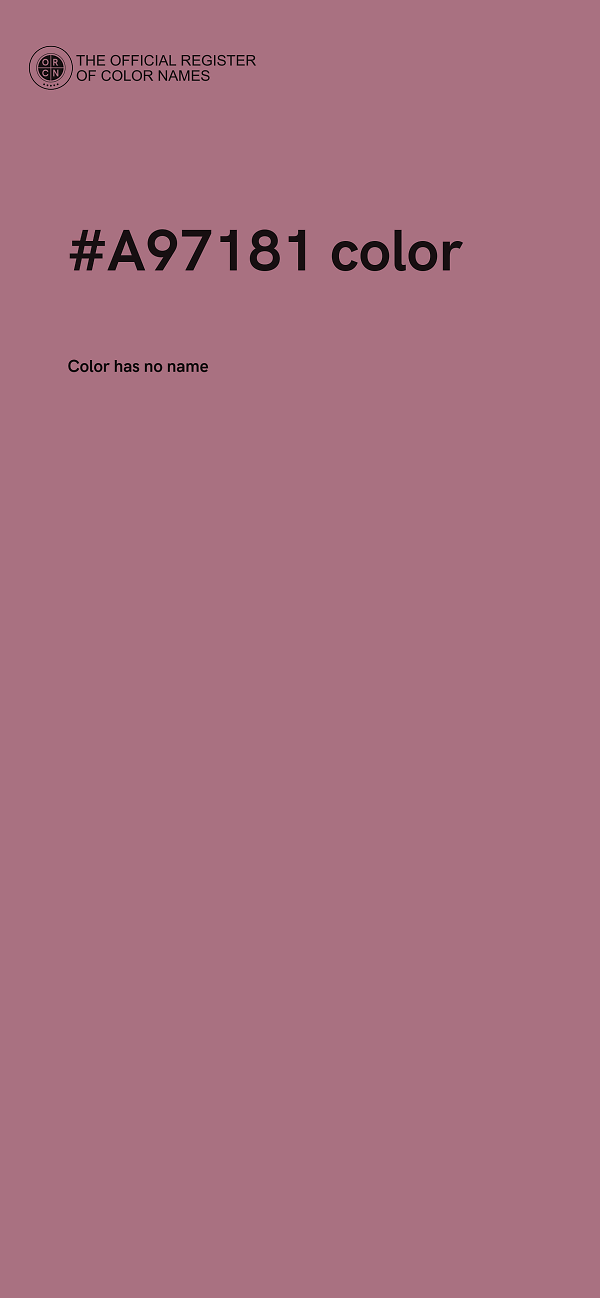 #A97181 color image