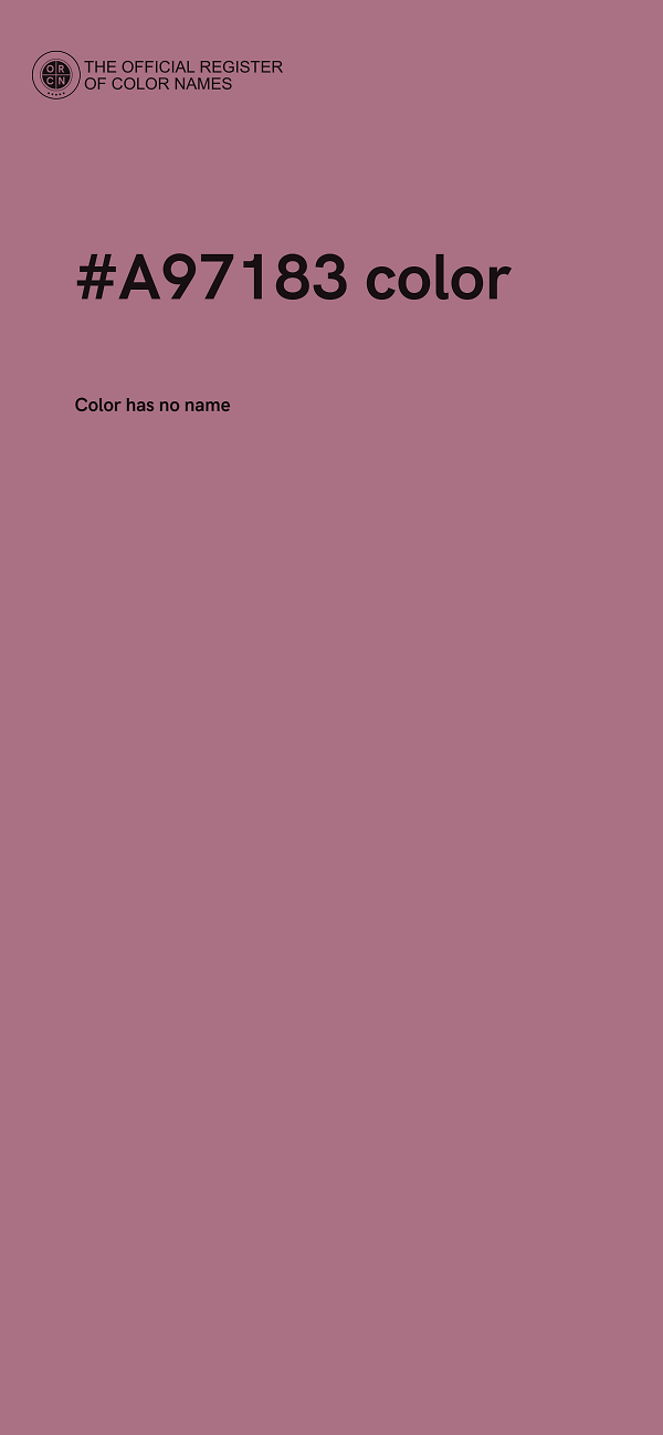 #A97183 color image