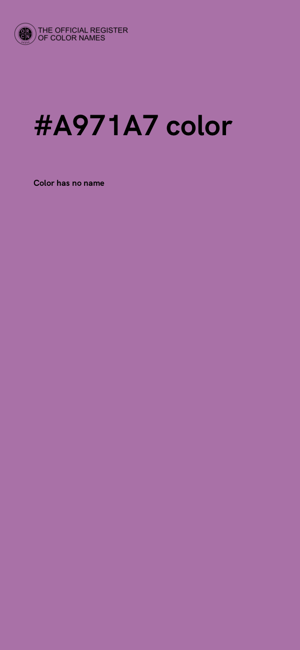 #A971A7 color image