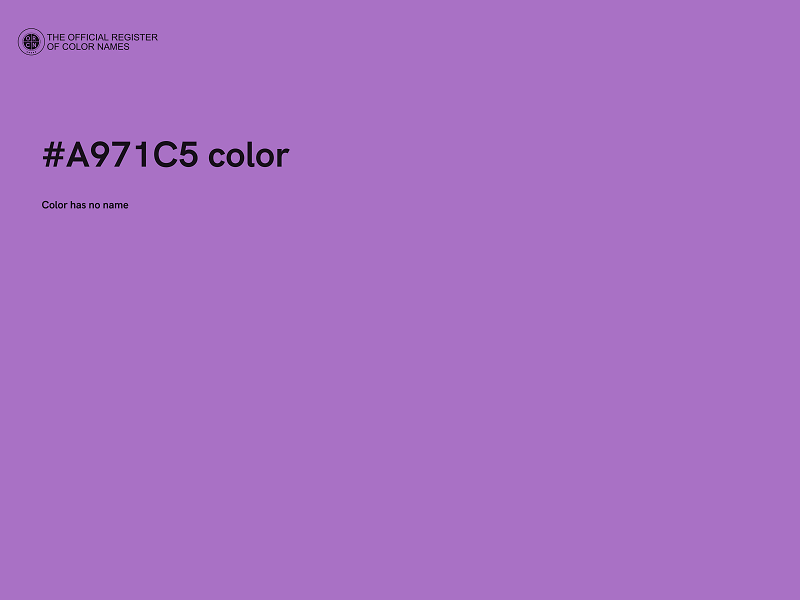 #A971C5 color image
