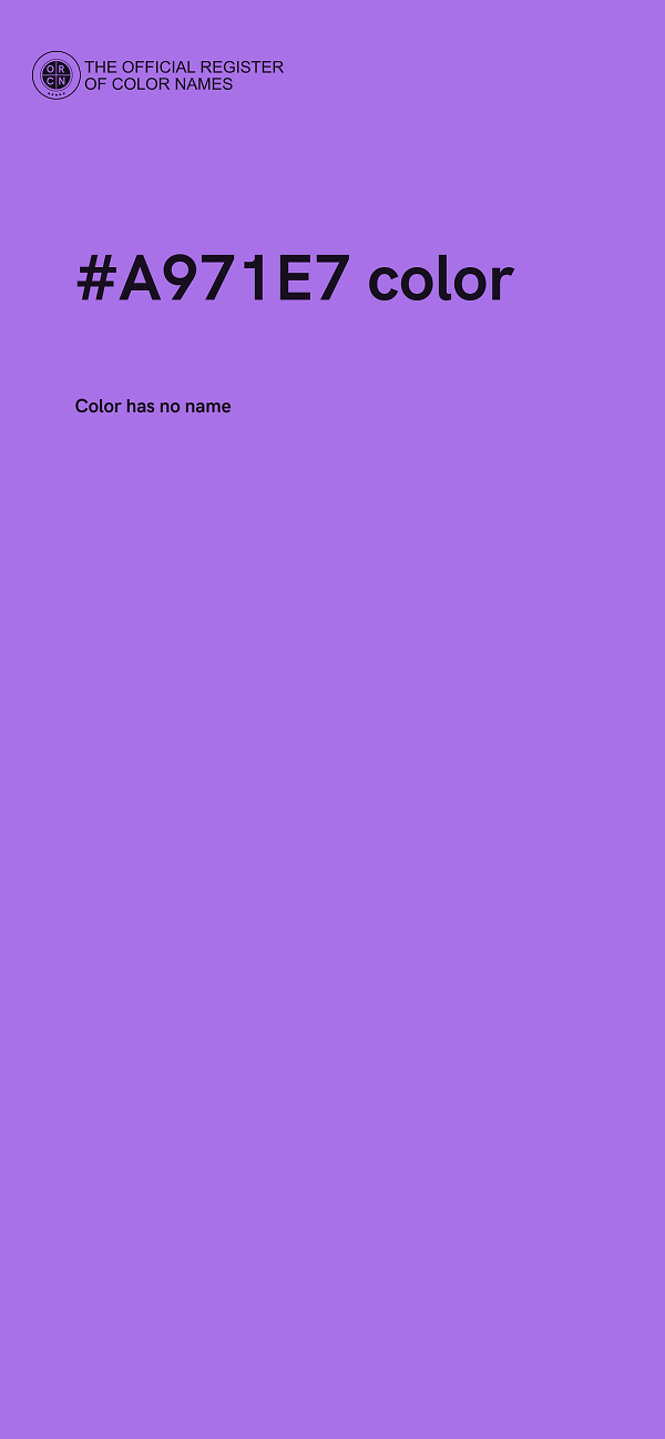 #A971E7 color image
