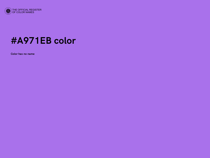#A971EB color image