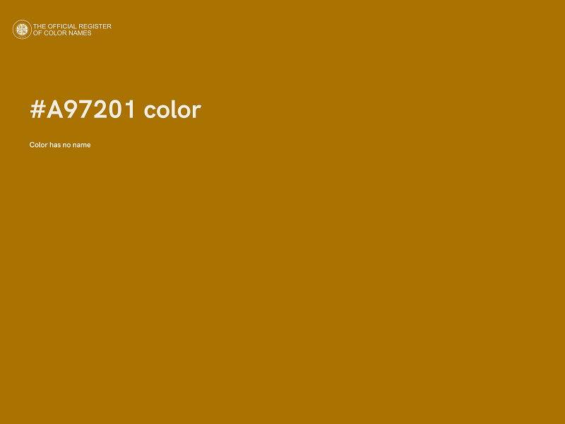 #A97201 color image