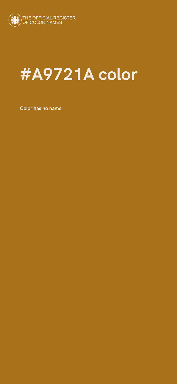 #A9721A color image