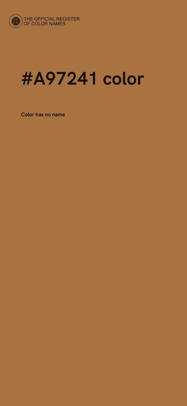 #A97241 color image