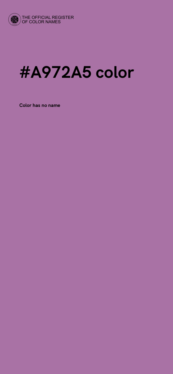 #A972A5 color image