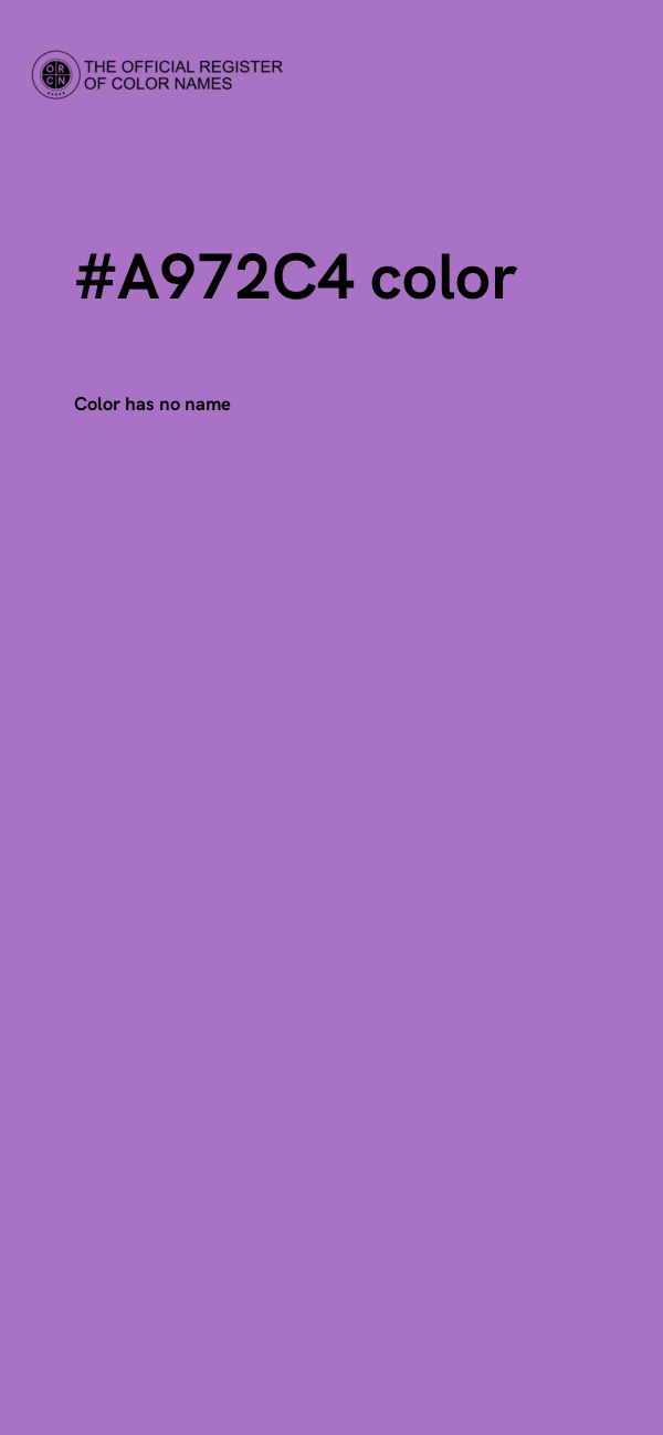 #A972C4 color image