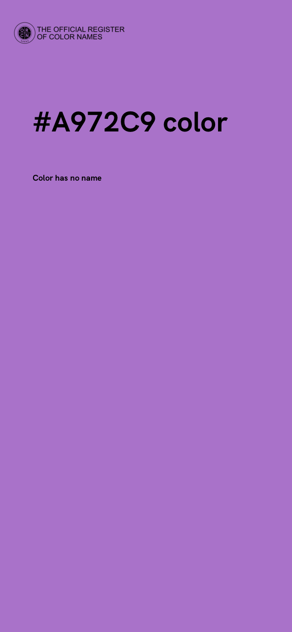 #A972C9 color image