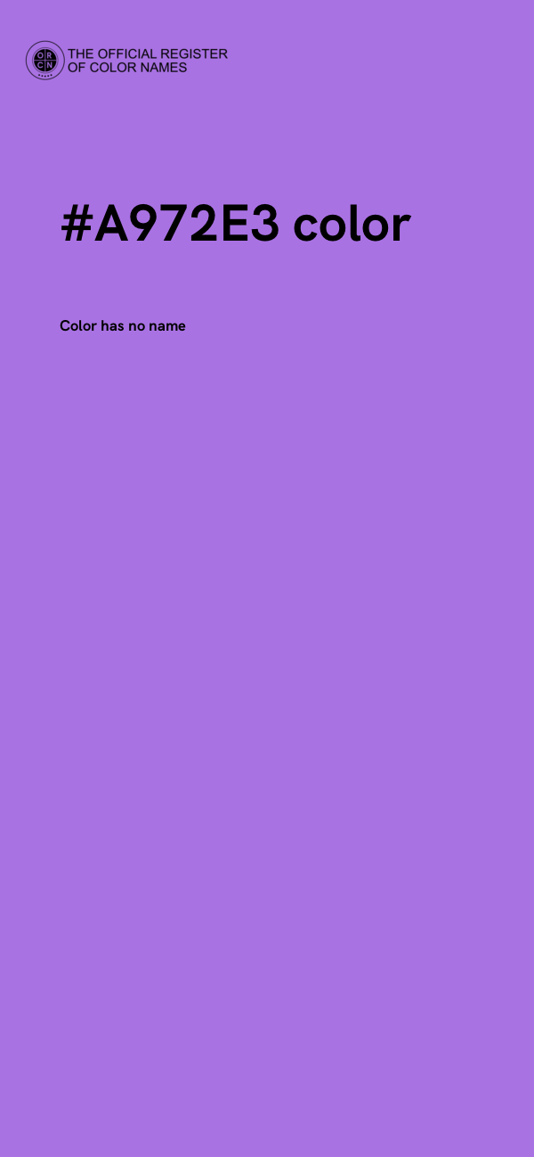 #A972E3 color image