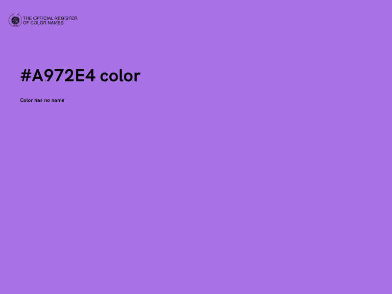 #A972E4 color image
