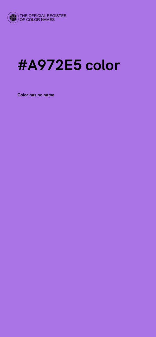 #A972E5 color image