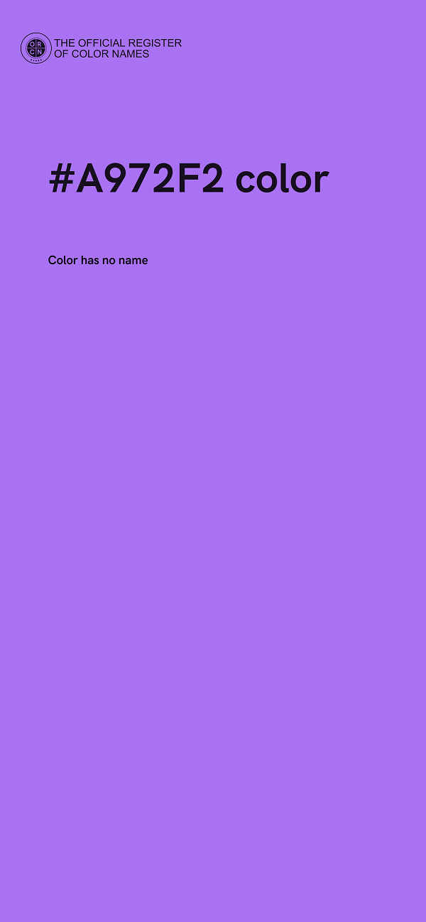 #A972F2 color image