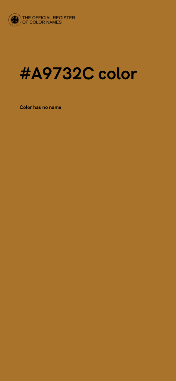 #A9732C color image