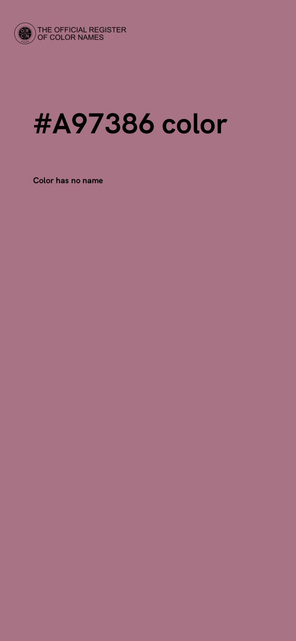 #A97386 color image