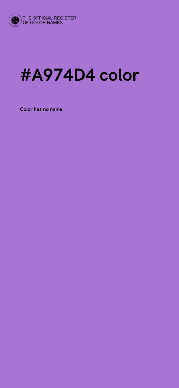 #A974D4 color image