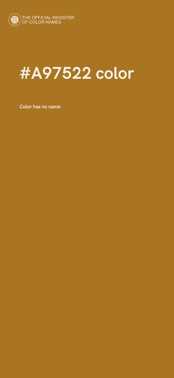 #A97522 color image