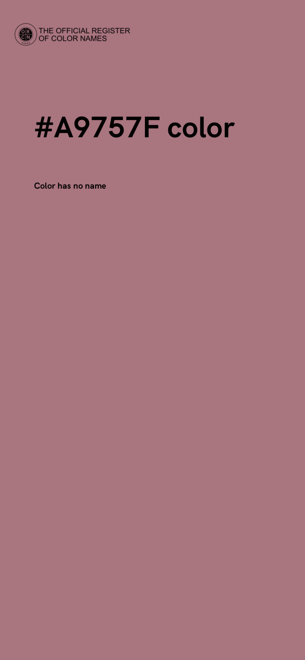 #A9757F color image