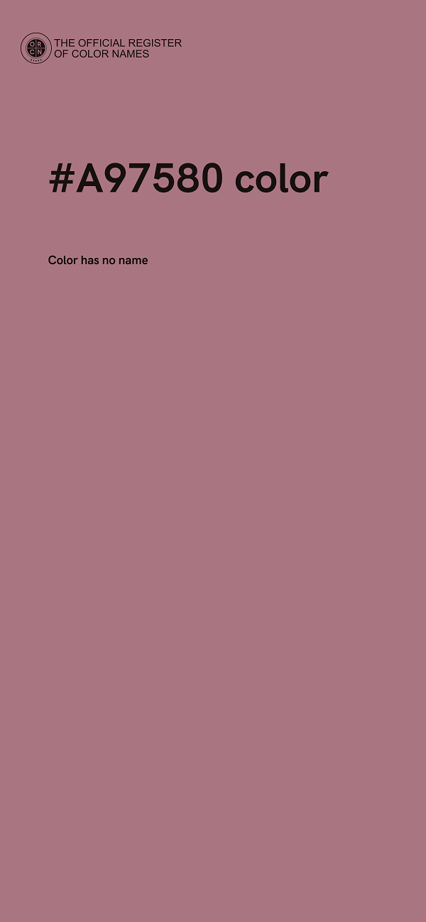 #A97580 color image