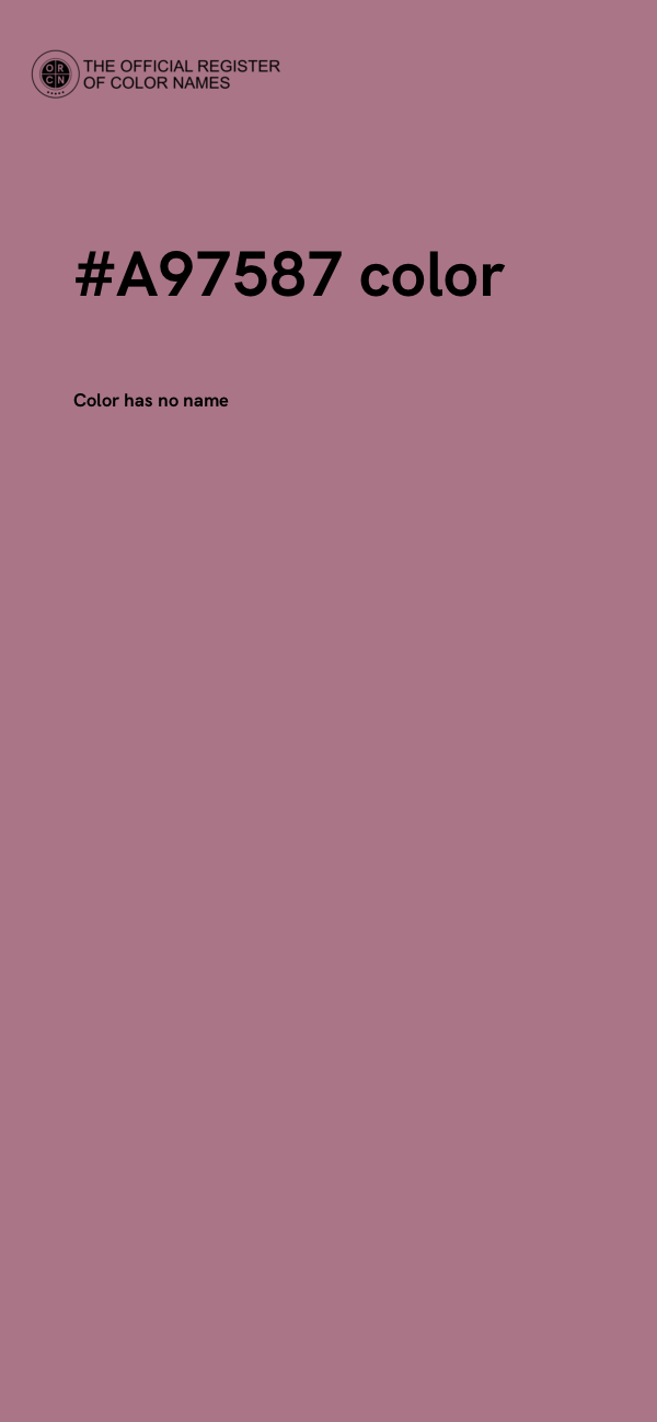 #A97587 color image