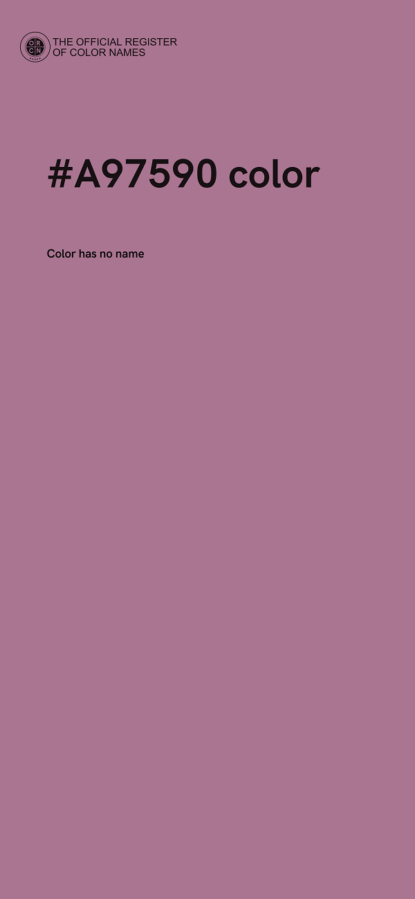 #A97590 color image