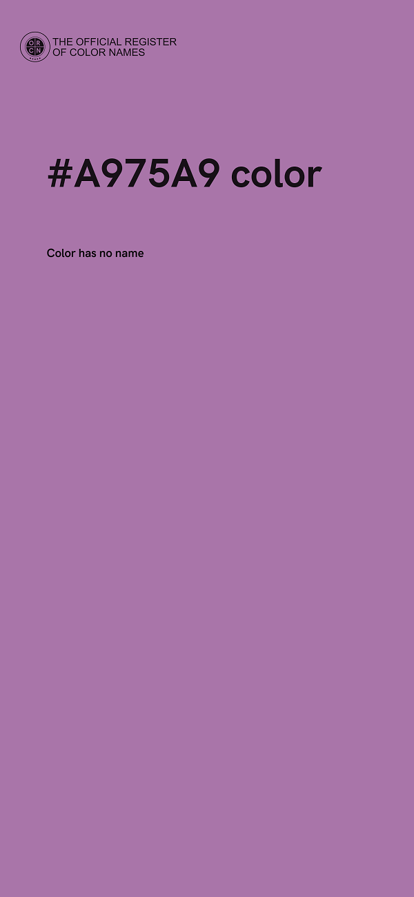 #A975A9 color image