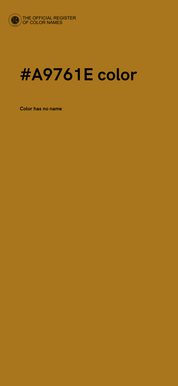 #A9761E color image