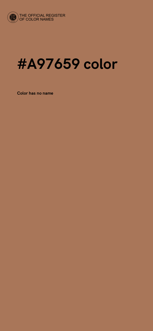 #A97659 color image