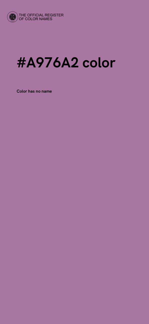#A976A2 color image