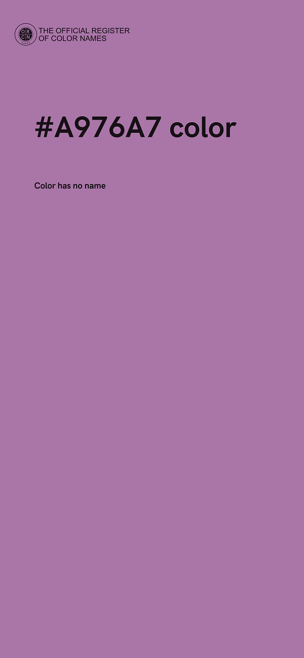 #A976A7 color image